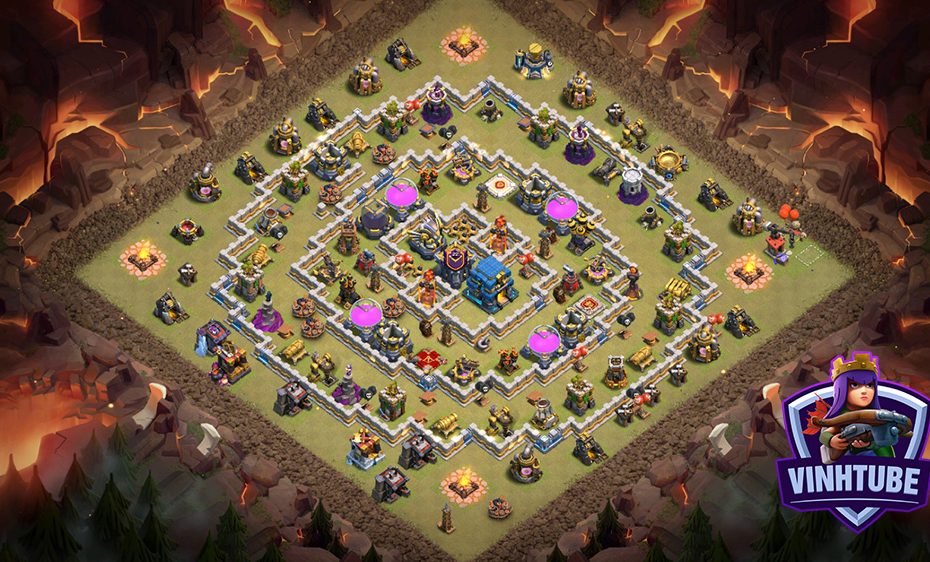 Base Town Hall 12 Thủ Tài Nguyên + Bay Cup | Clash Of Clans 2020