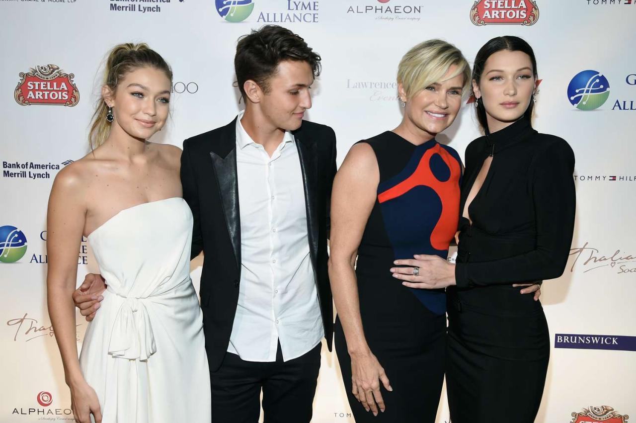 Yolanda Hadid'S Throwback Photo Of Gigi, Bella, And Anwar Will Take Your  Breath Away