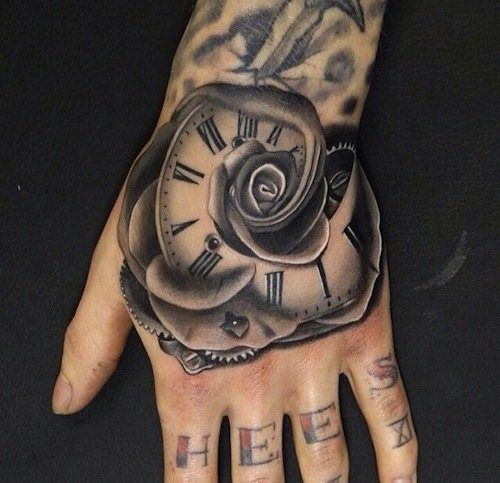 Hand Tattoos For Men | Hand Tattoos For Guys, Rose Hand Tattoo, Hand Tattoos  For Women