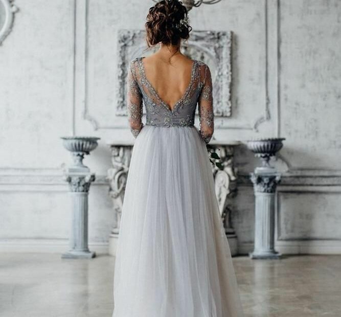 Gray Wedding Dress Hot Sale - Benim.K12.Tr 1690920867