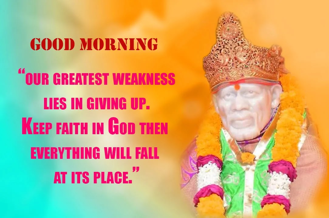 Sai Baba Good Morning Wishes Images & Photo