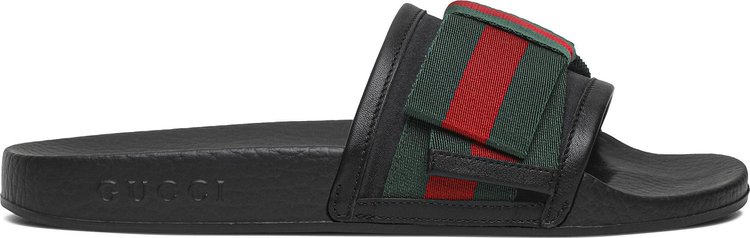 Buy Gucci Wmns Satin Slide 'Web Bow' - 498316 Klwi0 1146 - Black | Goat