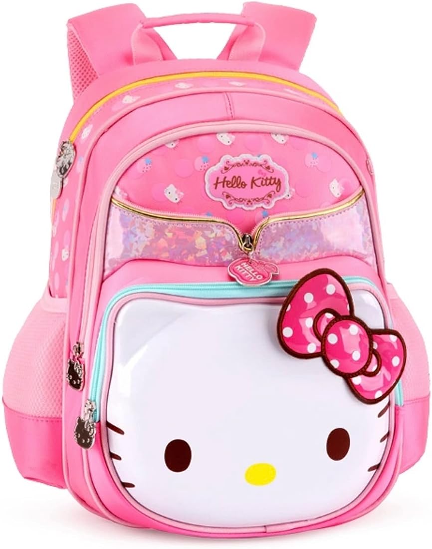 Buy Adson 3D Hello Kitty Hard Shell Travel School Bag|Backpack For Girls &  Boys Large 16 Inches Casual Day Pack Cartoon Bookbag Rucksack (Multi  Colour) At Amazon.In