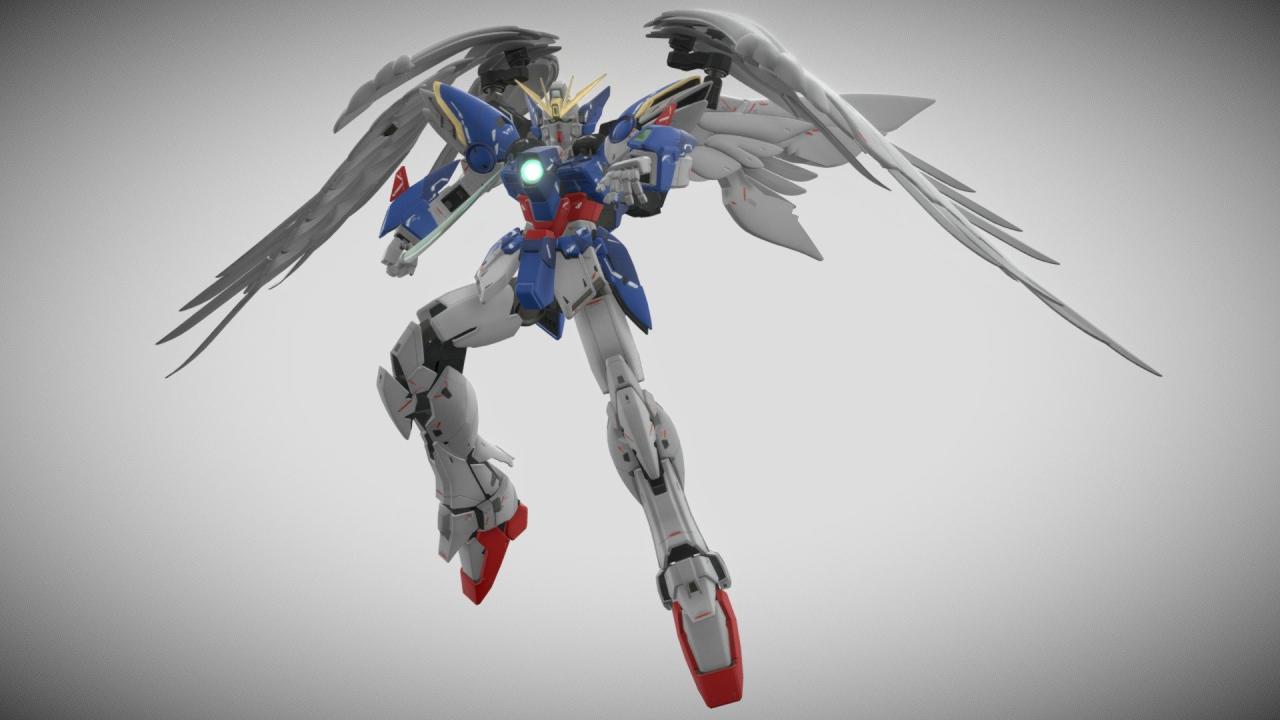 Ew Wing Gundam Zero - 3D Model By Fcgplace (@Fcgplace) [74C6504]