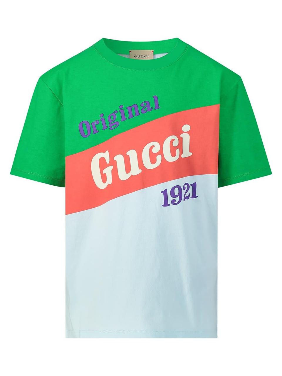 Gucci T-Shirt Green For Boys | Nickis.Com