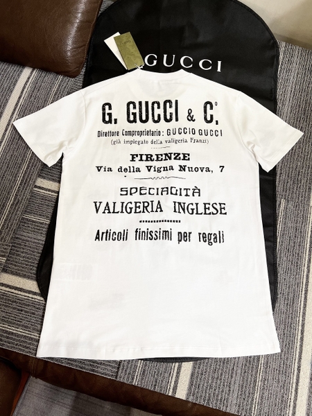 Áo Phông T-Shirt Gucci Họa Tiết Thêu Ong Rắn Logo Lưng Like Auth On Web |  Tanya