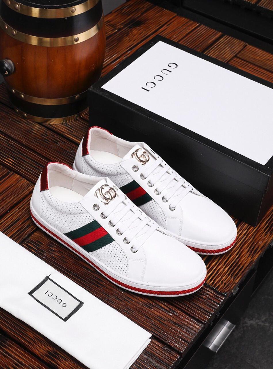 Gucci 2019 New Mens White Casual Shoes | Mens White Casual Shoes, White  Casual Shoes, Casual Shoes