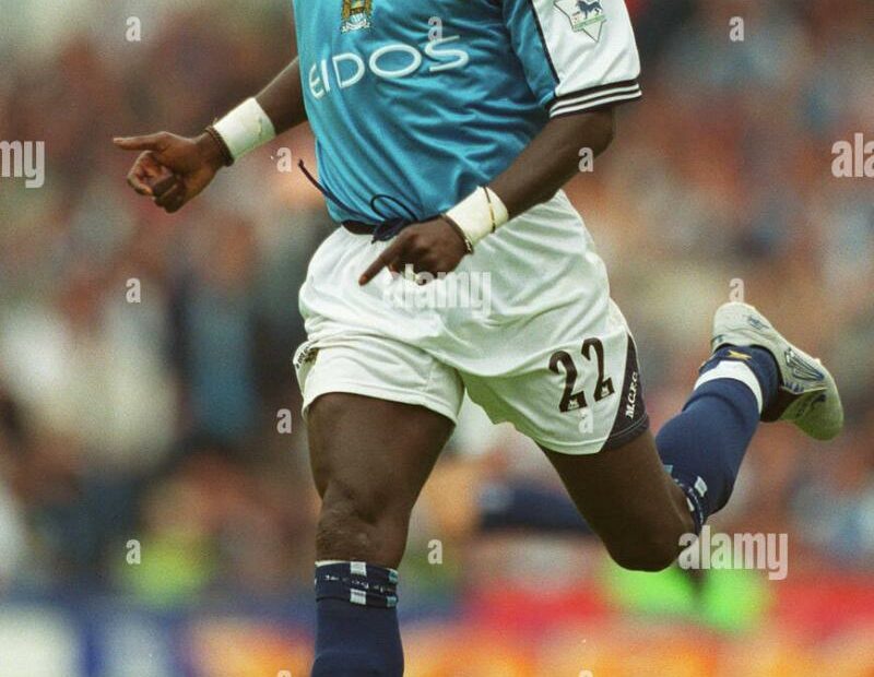 George Weah Manchester City Fc Manchester Maine Road 26 August 2000 Stock  Photo - Alamy