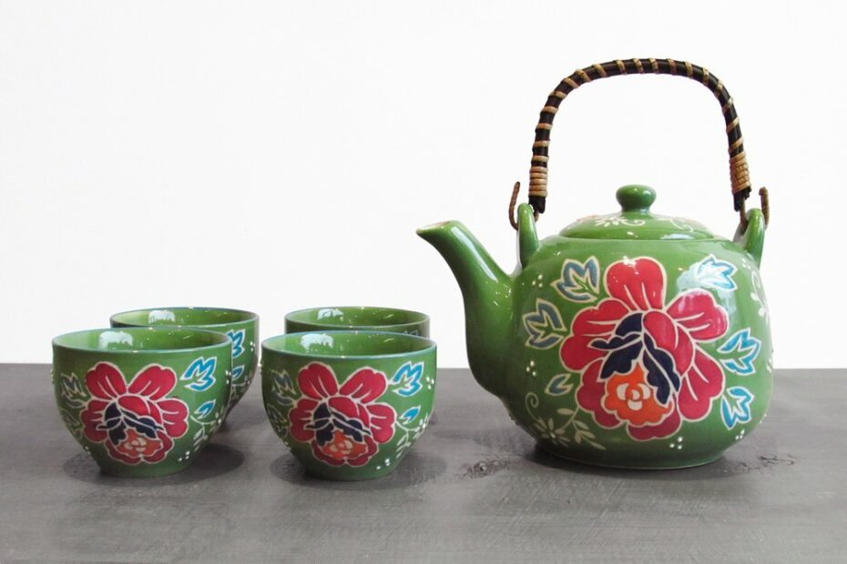 Japanese Hand-Painted Tea Set | Arogya Holistic Healing