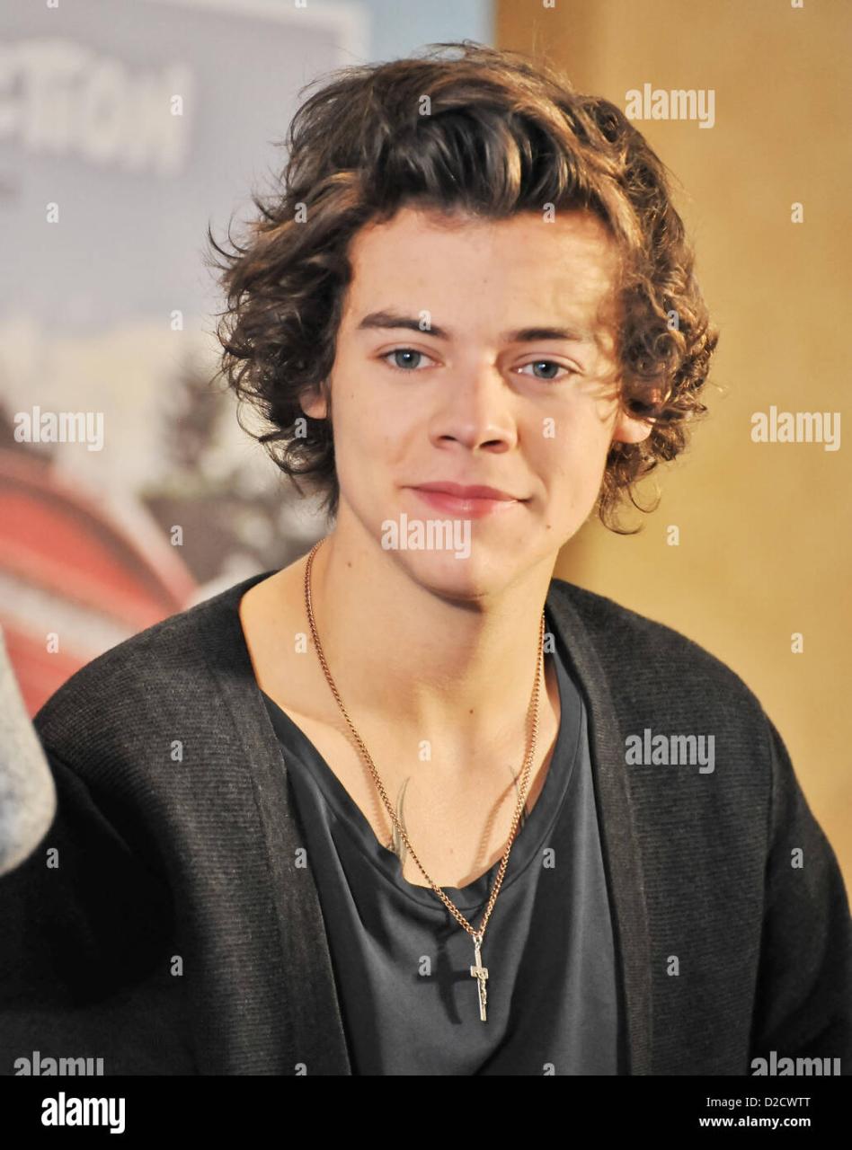 Harry Styles, Jan 18, 2013 : Harry Styles, One Direction, January 18, 2013,  Tokyo, Japan : Harry Styles Of One Direction Attends A Press Conference In  Tokyo, Japan, On January 18, 2013. (Photo By Aflo Stock Photo - Alamy