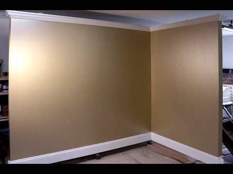 How To Apply A Uniform Coat Of Metallic Paint To Walls - Golden Paintworks®  - Youtube