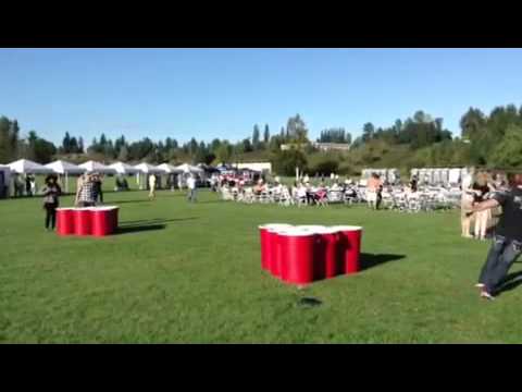 Very Big Game Of Beer Pong - Youtube