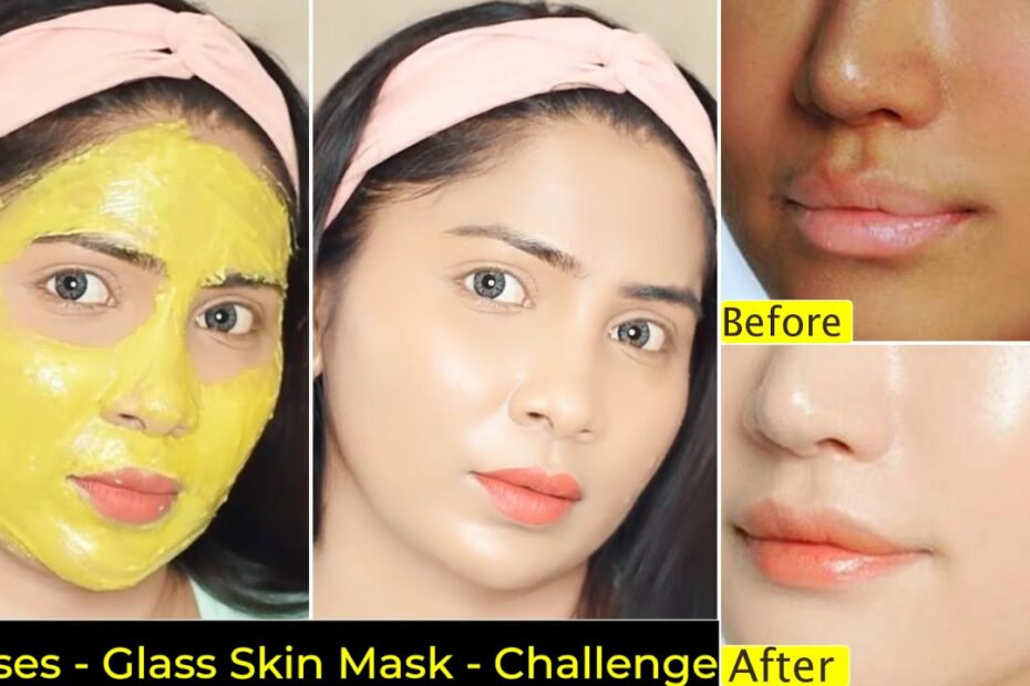 1 Step-Glass Skin Face Mask Challenge- सिर्फ 3 Uses में गोरी चमकती चिकनी  Skin-Fair Bright Glass Skin - Youtube