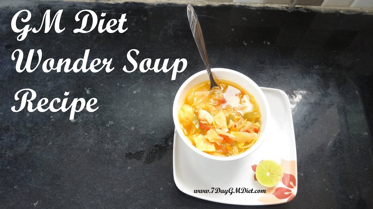 Gm Diet Wonder Soup Recipe: Cabbage Diet For Weight Loss - Youtube