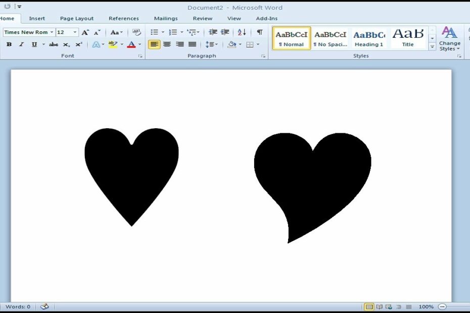 How To Type Heart Symbol In Microsoft Word - Youtube