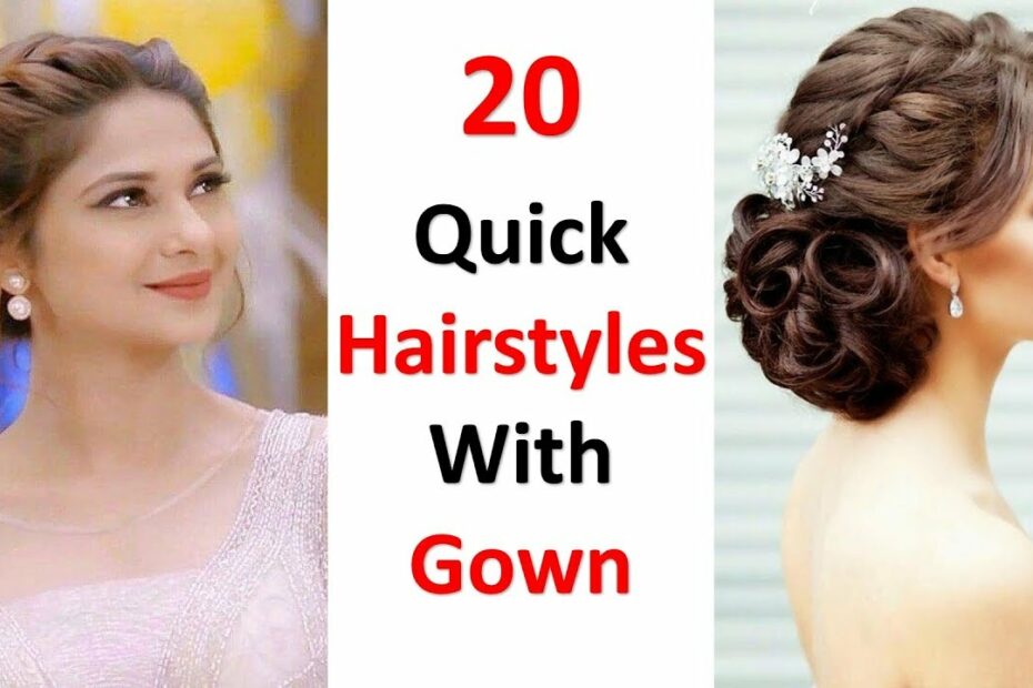 20 Different Hairstyles For Gown - Youtube