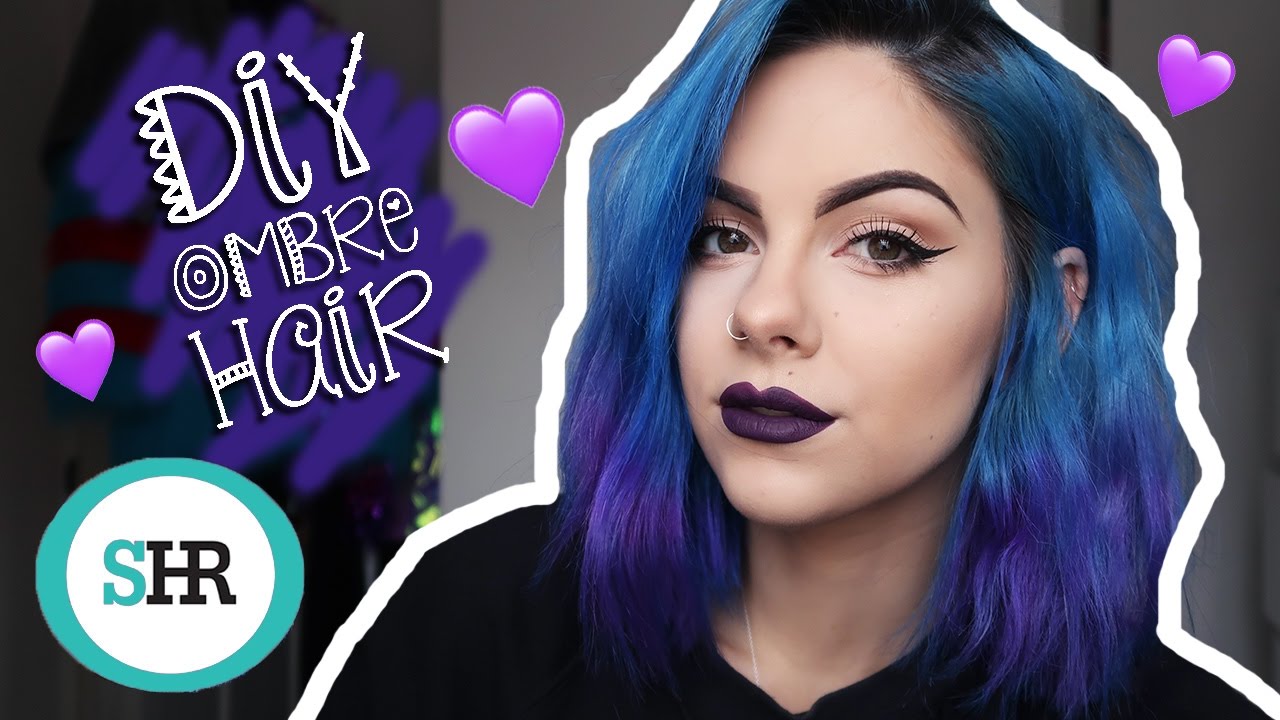 How To: Diy Ombre Hair In Blue & Purple! - Youtube