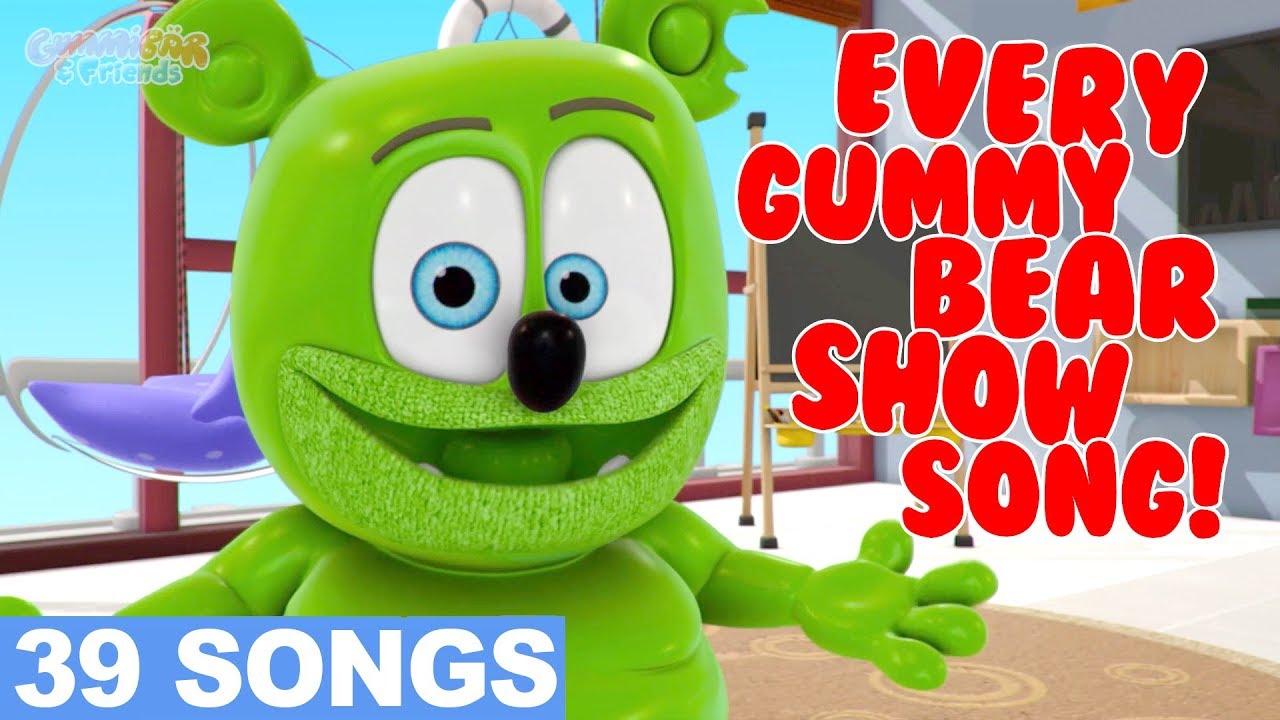 Every Gummy Bear Show Song - Gummibär And Friends - 39 Minute Playlist -  Youtube