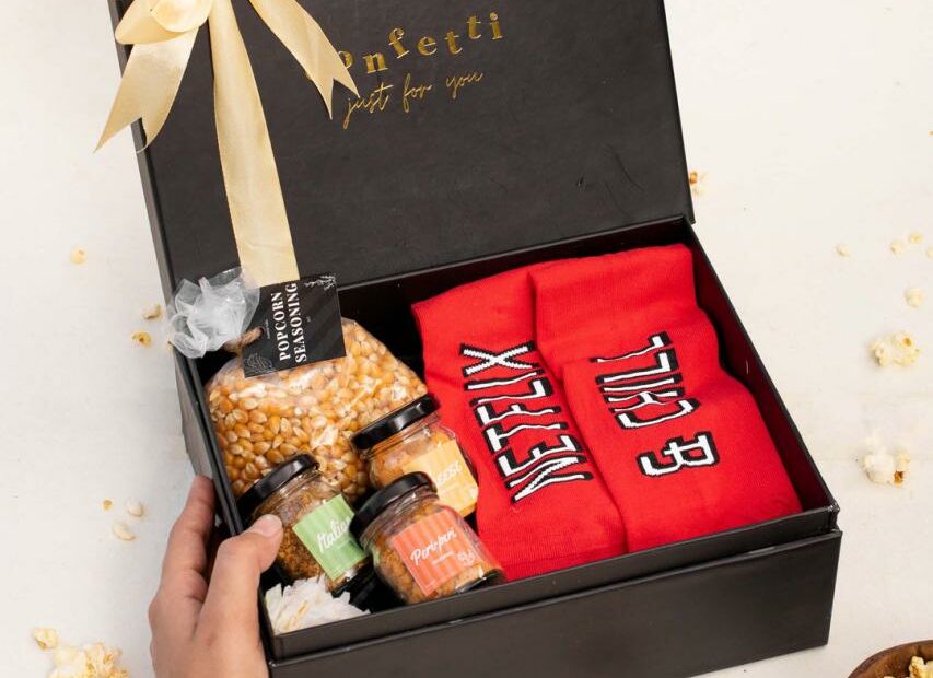 Netflix And Chill Gift Box - Movie Night Gift Hamper – Confetti Gifts