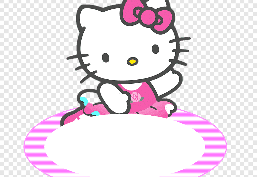 Hello Kitty, Hello Kitty, Name Tag, Purple, White Png | Pngegg