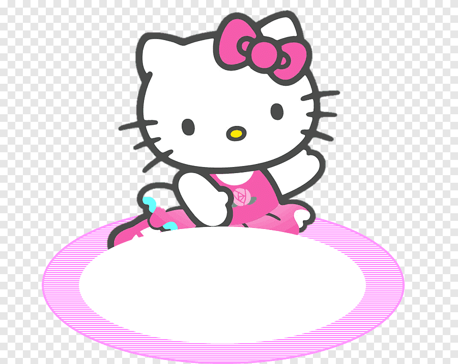 Hello Kitty, Hello Kitty, Name Tag, Purple, White Png | Pngegg