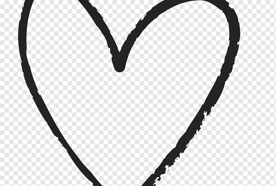 Heart, Heart Drawing, Hand-Drawn, Love, Color, Black Png | Pngwing