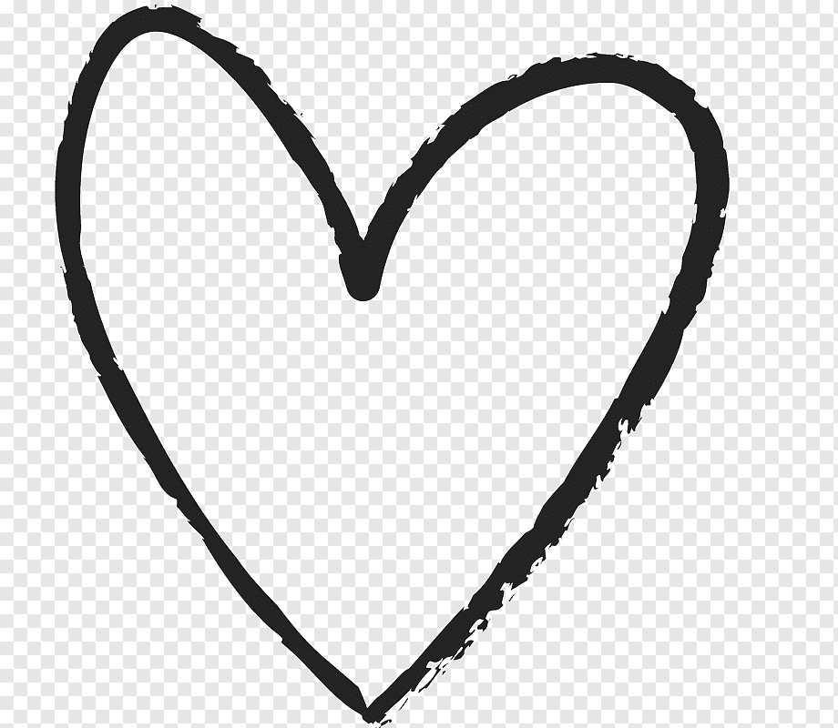 Heart, Heart Drawing, Hand-Drawn, Love, Color, Black Png | Pngwing