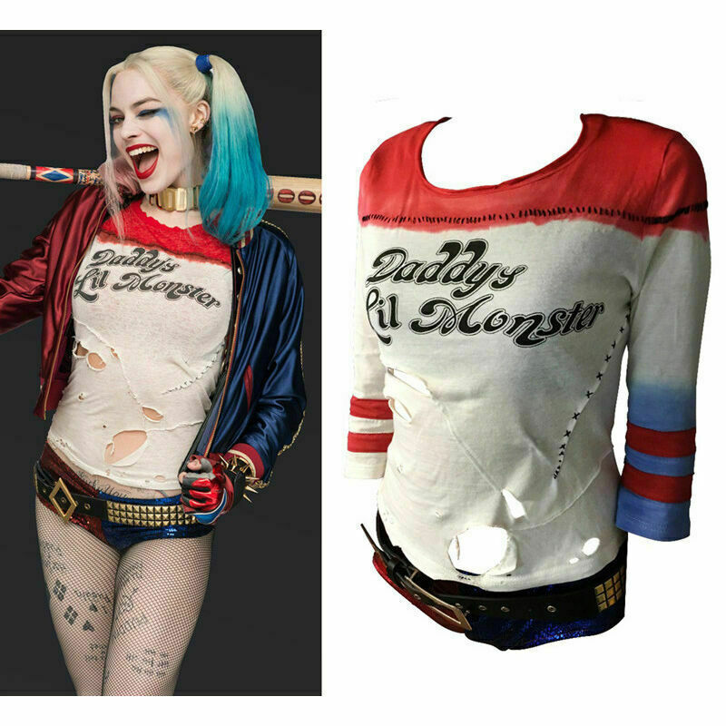 2023 Harley Quinn T-Shirt Suicidesquaddaddy'S Lil Monster Top Joker  Costume | Ebay