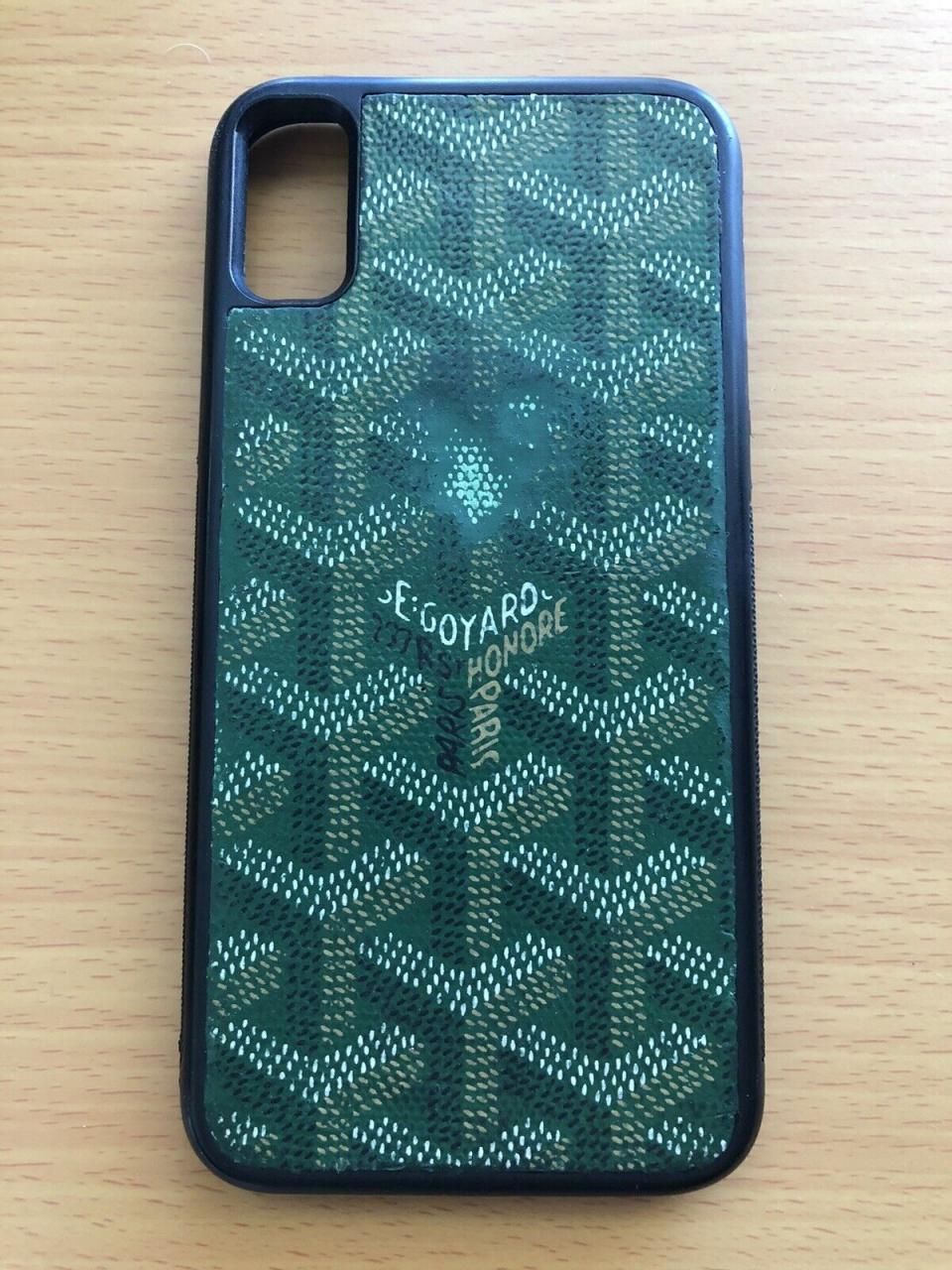 Green Goyard Iphone X Protective Phone Case (Authentic Goyard Bag Used) |  Ebay