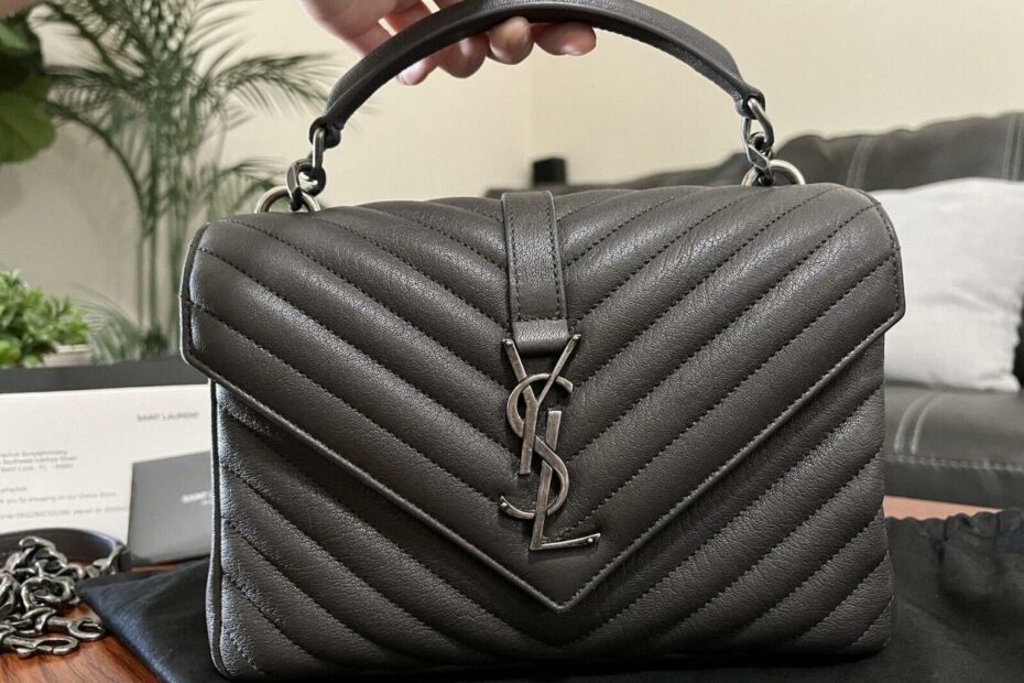 Ysl Saint Laurent College Bag Medium | Ebay