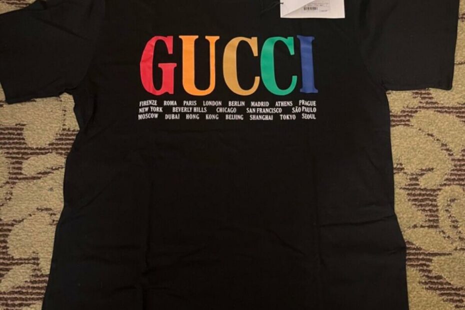 2018 Gucci World Multicolor Cities Tee Adult T Shirt Black Size L Large Nos  Nwt | Ebay