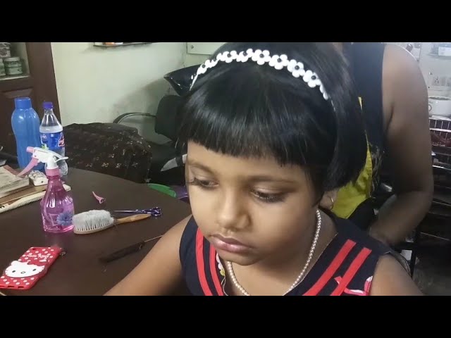 Baby Hair Cutting. *Apply Haircut Baby Girl Hairstyle* - Youtube