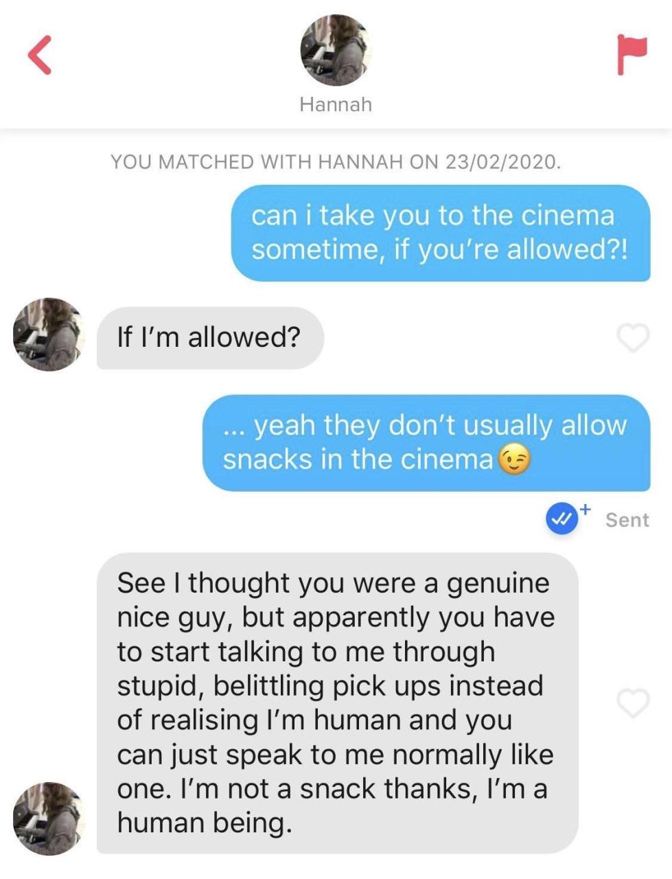 Repost From /Tinder .... Hannah Isn'T With The Dumb Shit :  R/Femaledatingstrategy