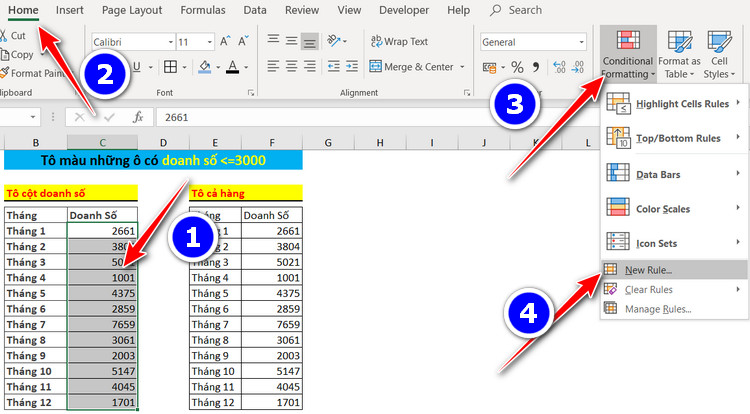 8 Cách Tô Màu Có Điều Kiện Thông Minh Trong Excel (Conditional Formatting)  8/2023