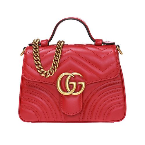 Mua Túi Đeo Chéo Gucci Red Gg Marmont Mini Top Handle Bag Màu Đỏ - Gucci -  Mua Tại Vua Hàng Hiệu H061942