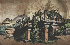 Seven Wonders Of The World: Hanging Gardens Of Babylon Al-Hillah, Iraq |  Gardens Of Babylon, Hanging Garden, Garden Drawing