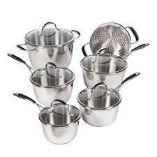 Buy Lagostina Q555Sd Axia Tri-Ply Stainless Steel Dishwasher Safe Oven Safe Cookware  Set, 13-Piece, Silver Online At Low Prices In India - Amazon.In