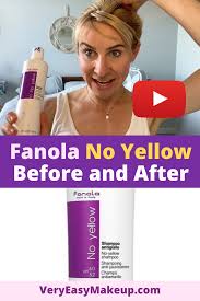 Fanola No Yellow Shampoo Application And Review | Honest Results, Toning  Hair At Home - Youtube