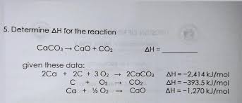 Type Of Reaction For Caco3 = Cao + Co2 - Youtube