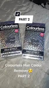 Remove Permanent Black Hair Dye At Home - No Bleach / No Damage - Colourless  Remover Review - Youtube