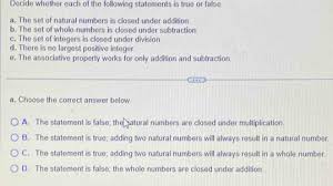 Closure Property | Overview & Examples - Lesson | Study.Com