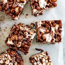 Easy Chocolate Puffed Wheat Squares With Marshmallows - Crave The Good